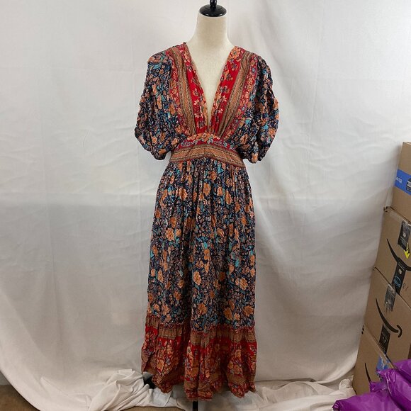 Baltic Born Dresses & Skirts - Baltic Born Floral Maxi Dress - Red and Blue